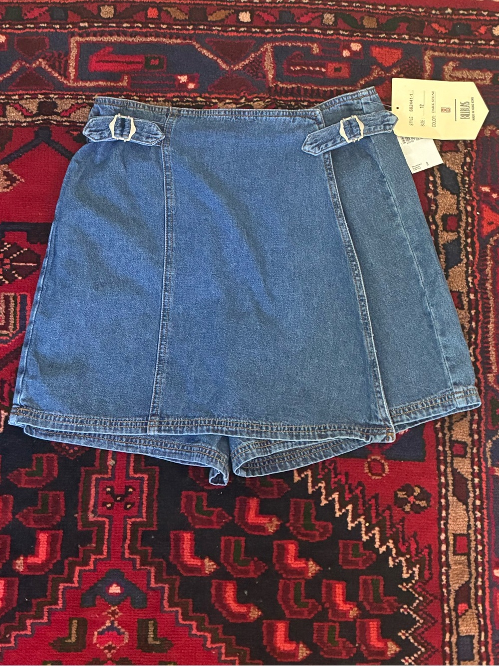 Vintage 90s Y2K Bill Blass Denim Skort